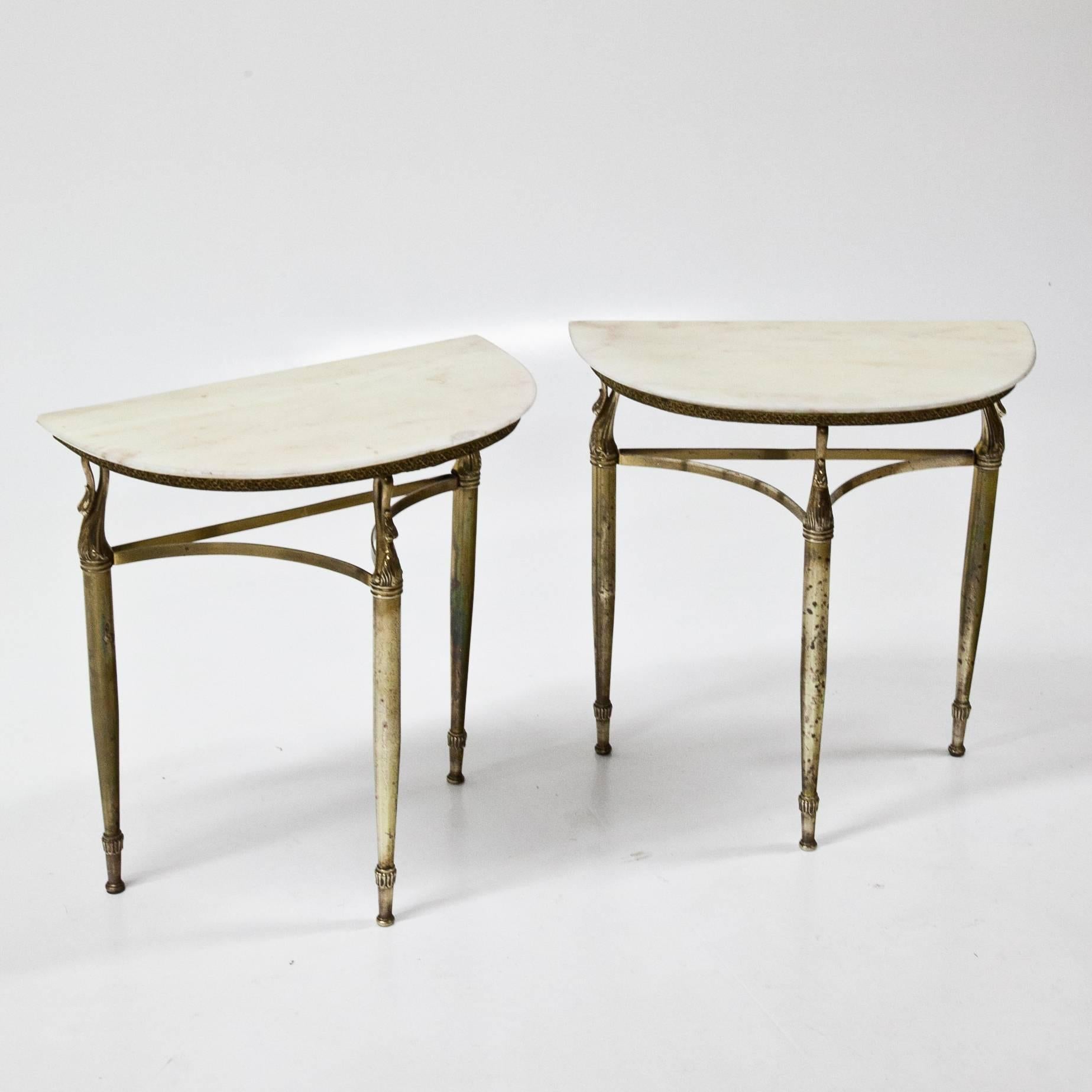 Small Bedside Tables, Italy, Mid-20th Century 1