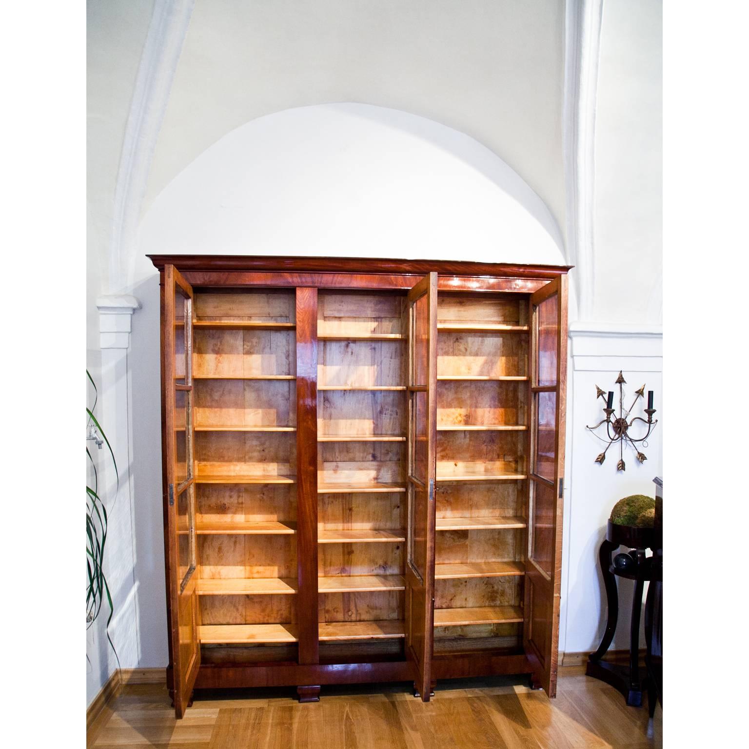 Early 19th Century Library Cabinet, Northern Germany, 1820s