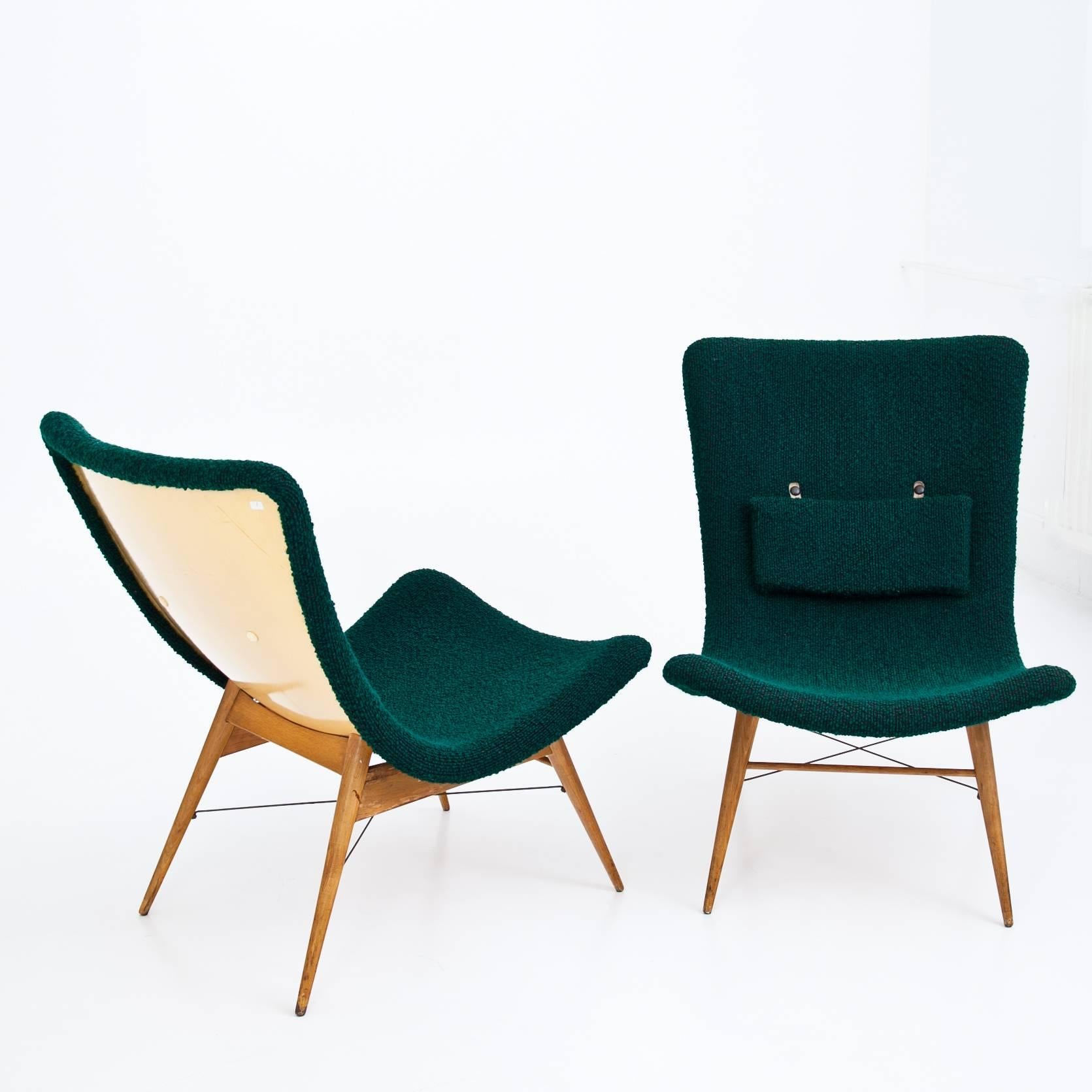 Lounge Chairs by Miroslav Navratil for Cesky Nabytek, Czechoslovakia, 1960s 2