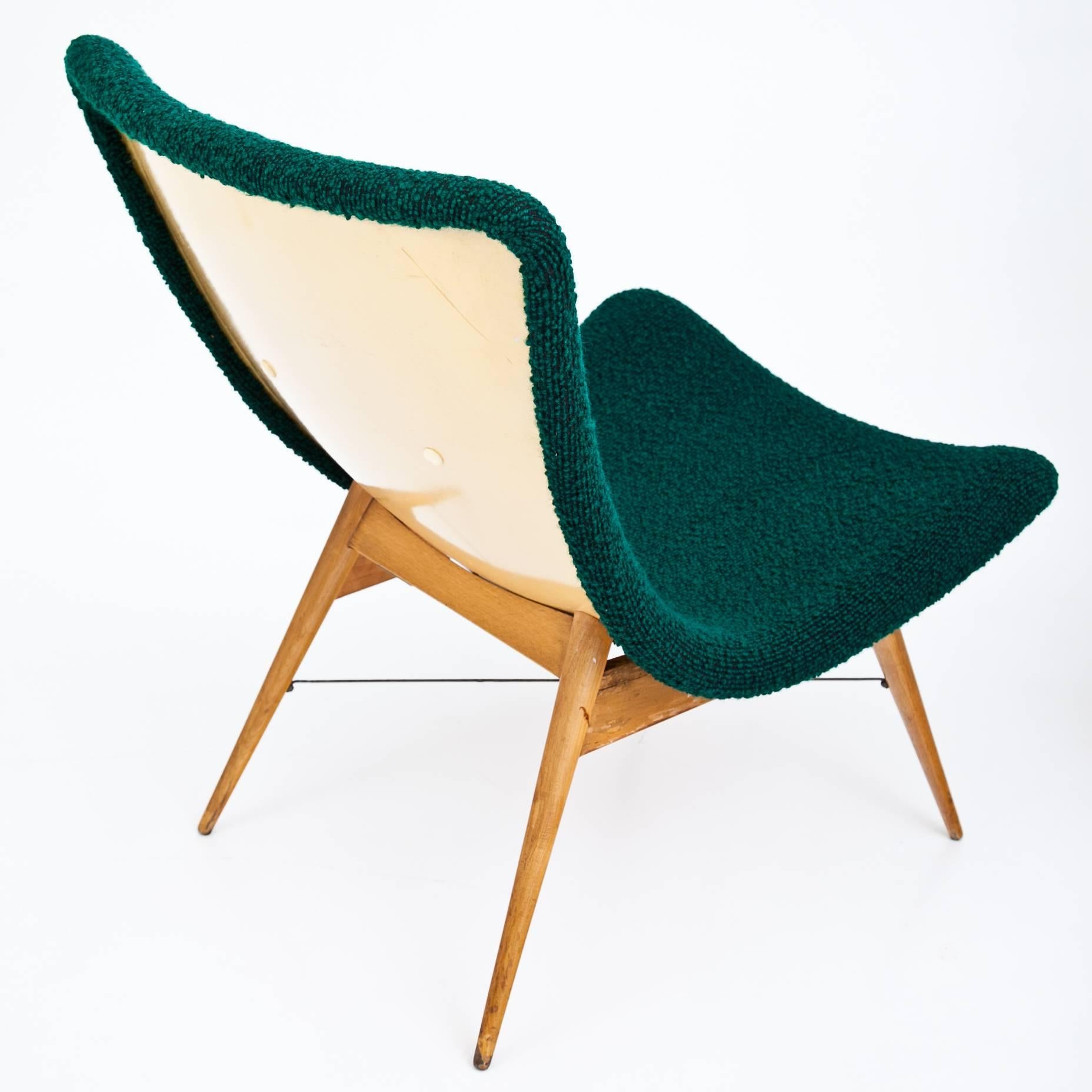 Mid-20th Century Lounge Chairs by Miroslav Navratil for Cesky Nabytek, Czechoslovakia, 1960s