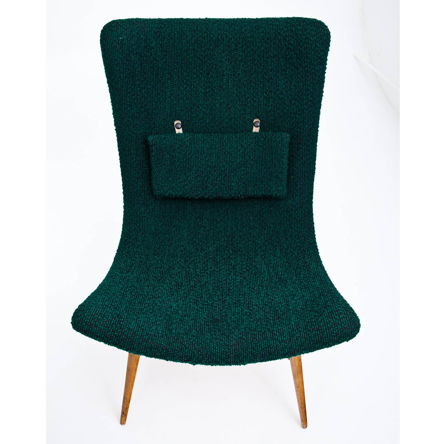 Fabric Lounge Chairs by Miroslav Navratil for Cesky Nabytek, Czechoslovakia, 1960s