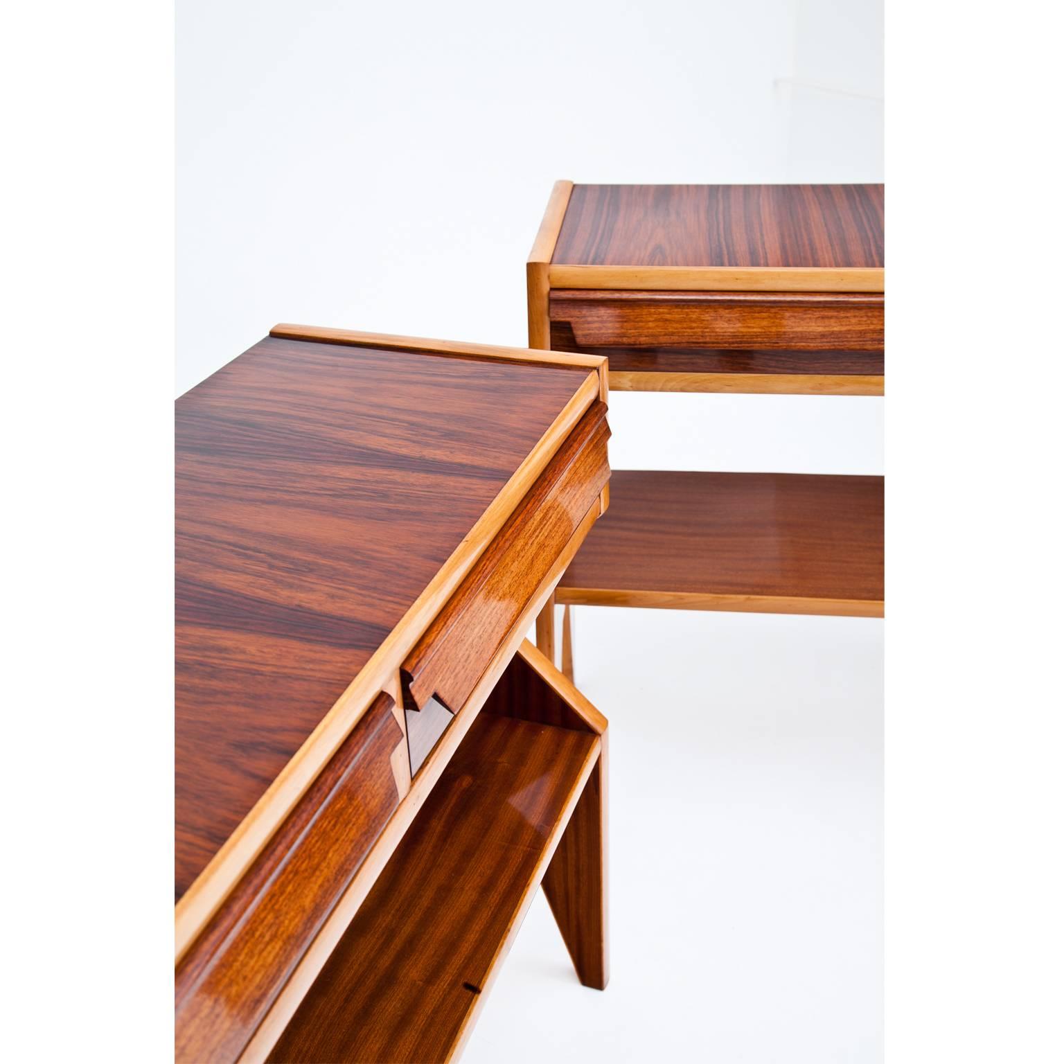 Mid-Century Modern Console Tables, Italy, Mid-20th Century