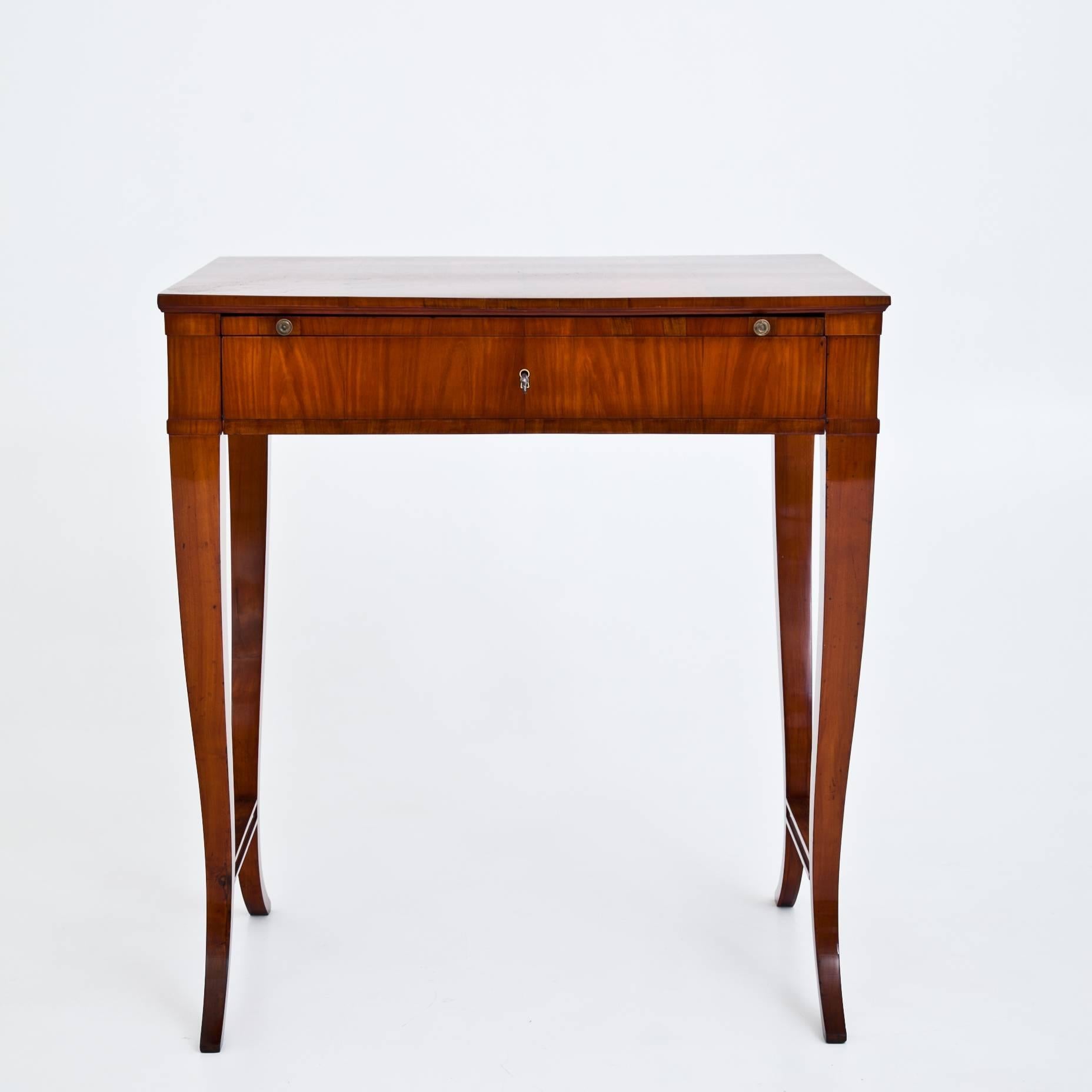 German Cherrywood Biedermeier Writing Table, circa 1820 4