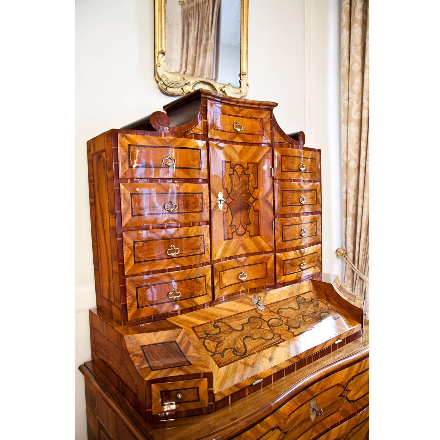 Baroque Tabernacle Secretaire, 18th Century 1