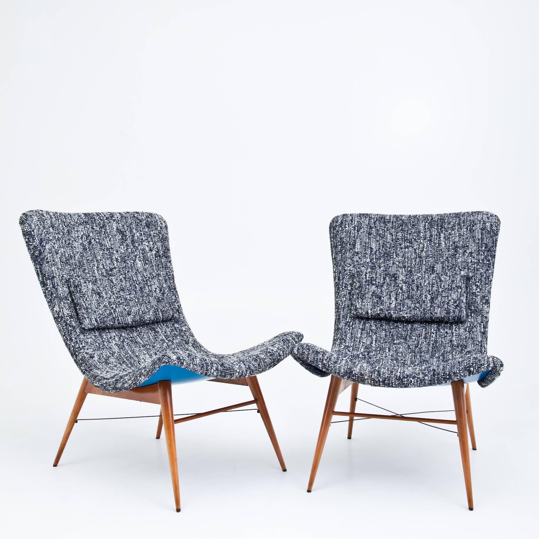 Mid-Century Modern Lounge Chairs by Miroslav Navrátil for Ceský Nábytek, Czechoslovakia, 1960s