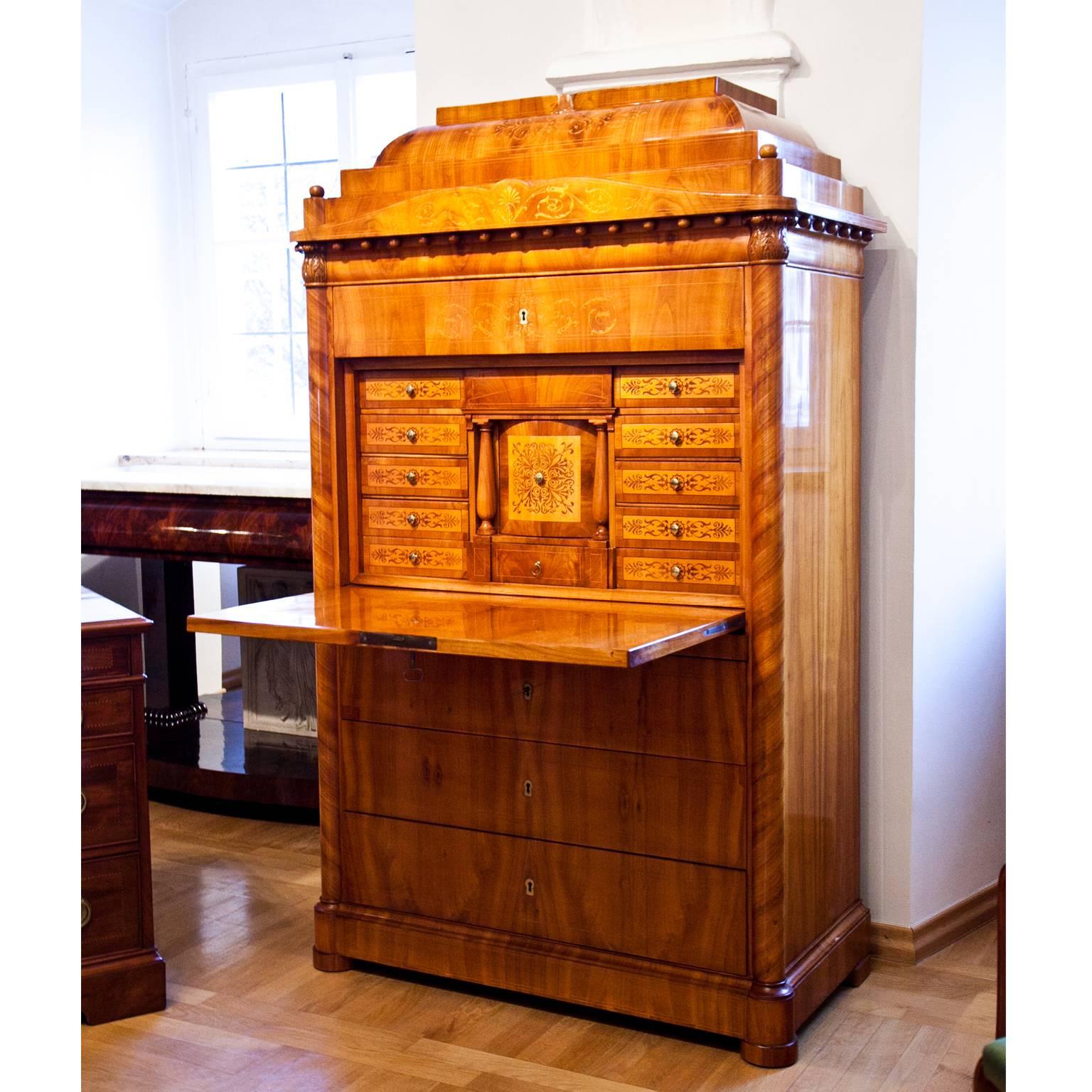 Biedermeier Secretaire, circa 1830 4