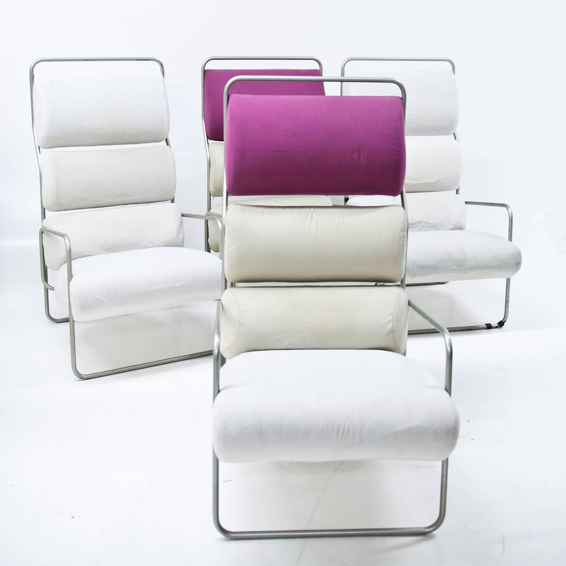 Mid-Century Modern Lounge Chairs by Achille Castiglioni for Driade, Italy, Mid-20th Century