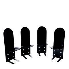 Four 'Pelicano' Chairs by Luigi Saccardo for Arrmet, Italy, 1970s