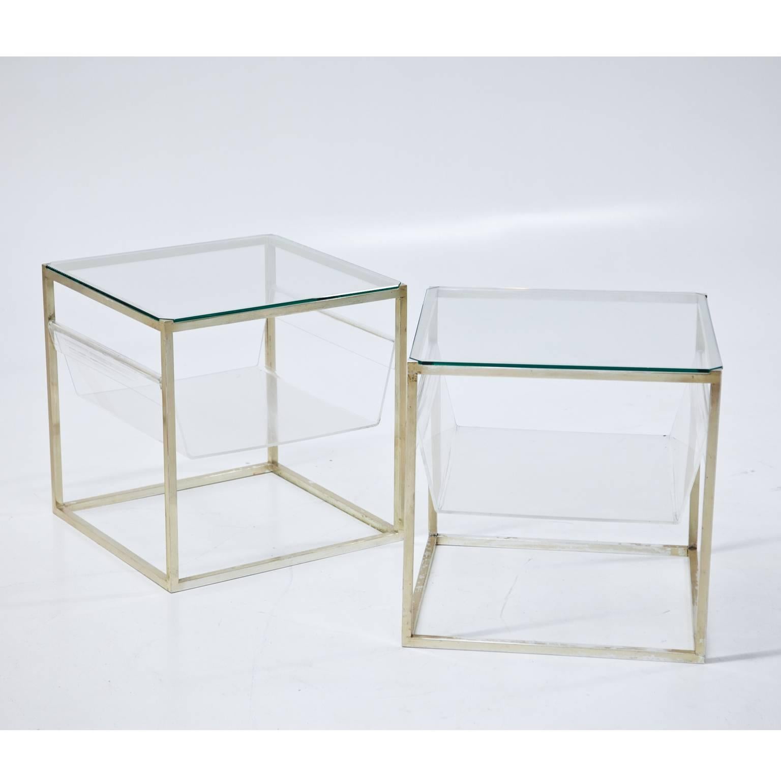 Metal Lino Sabattini Side Tables, Italy, 1970s