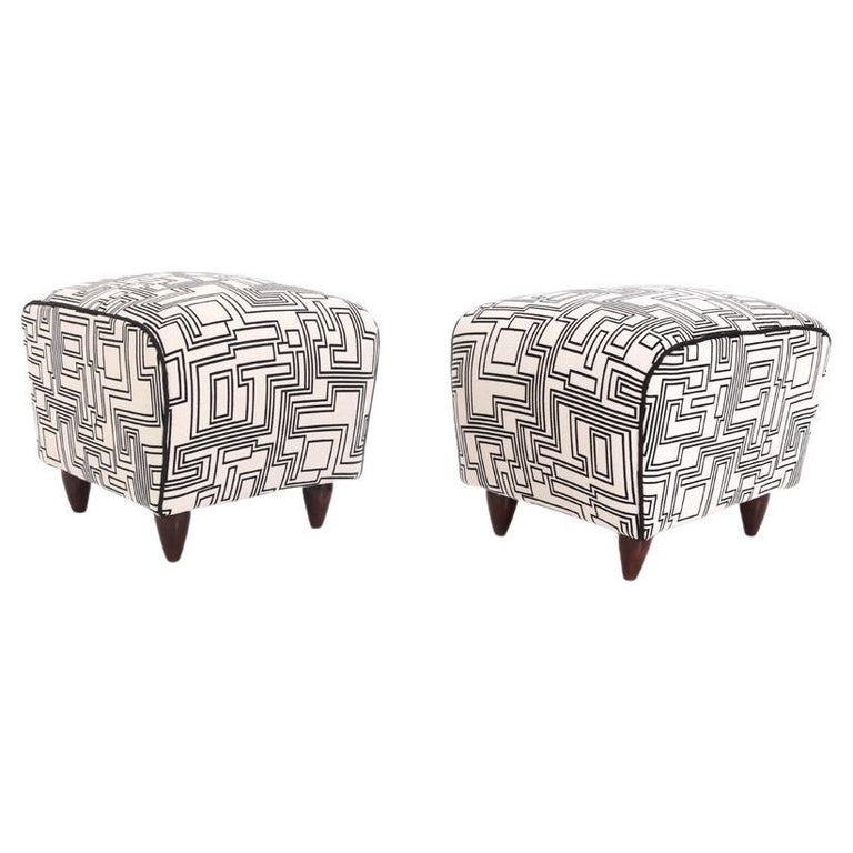 Pair of Stools, Italy Mid-20th Century For Sale