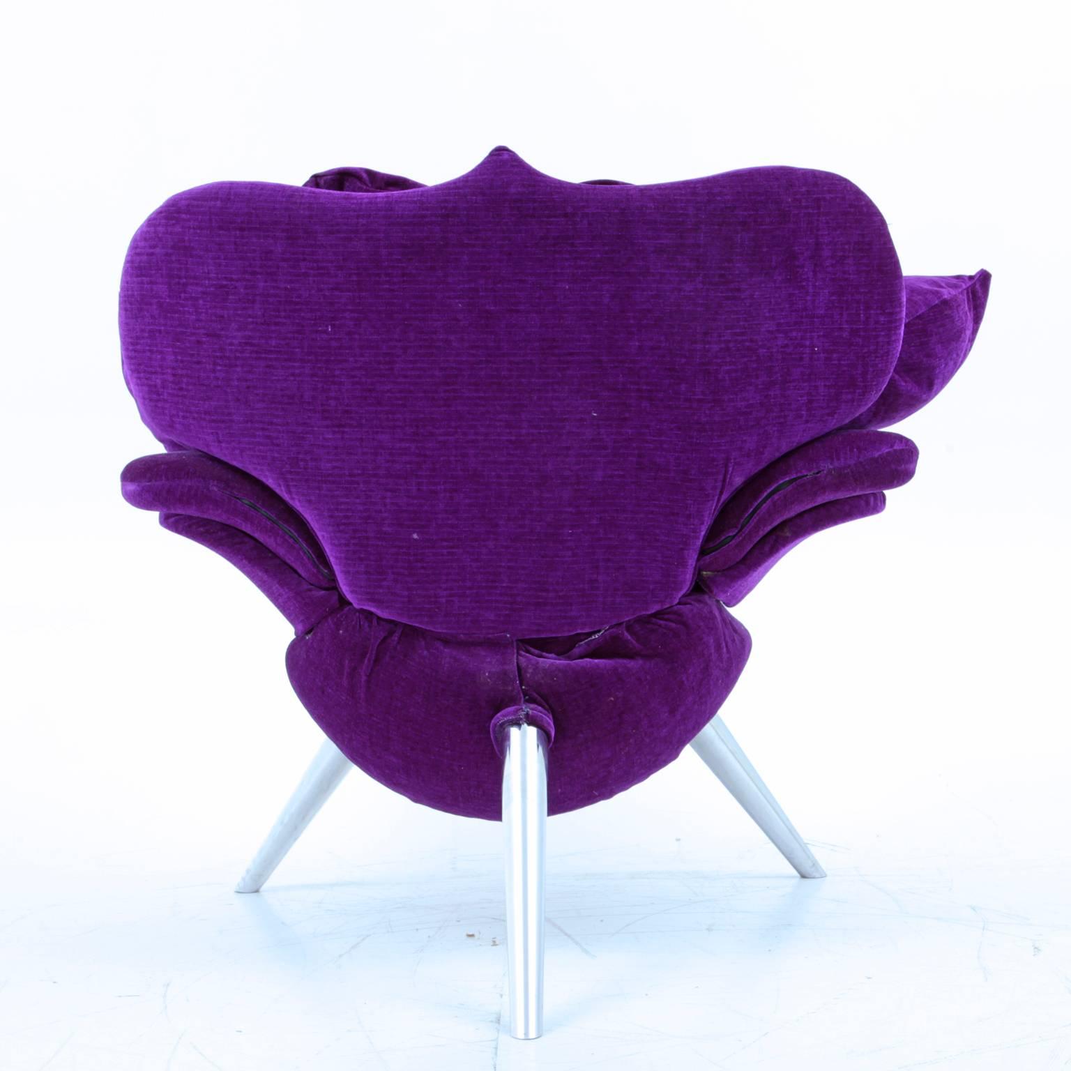 Modern Designer Chair “Rose” by Edra, designed by Masanori Umeda, 1990s