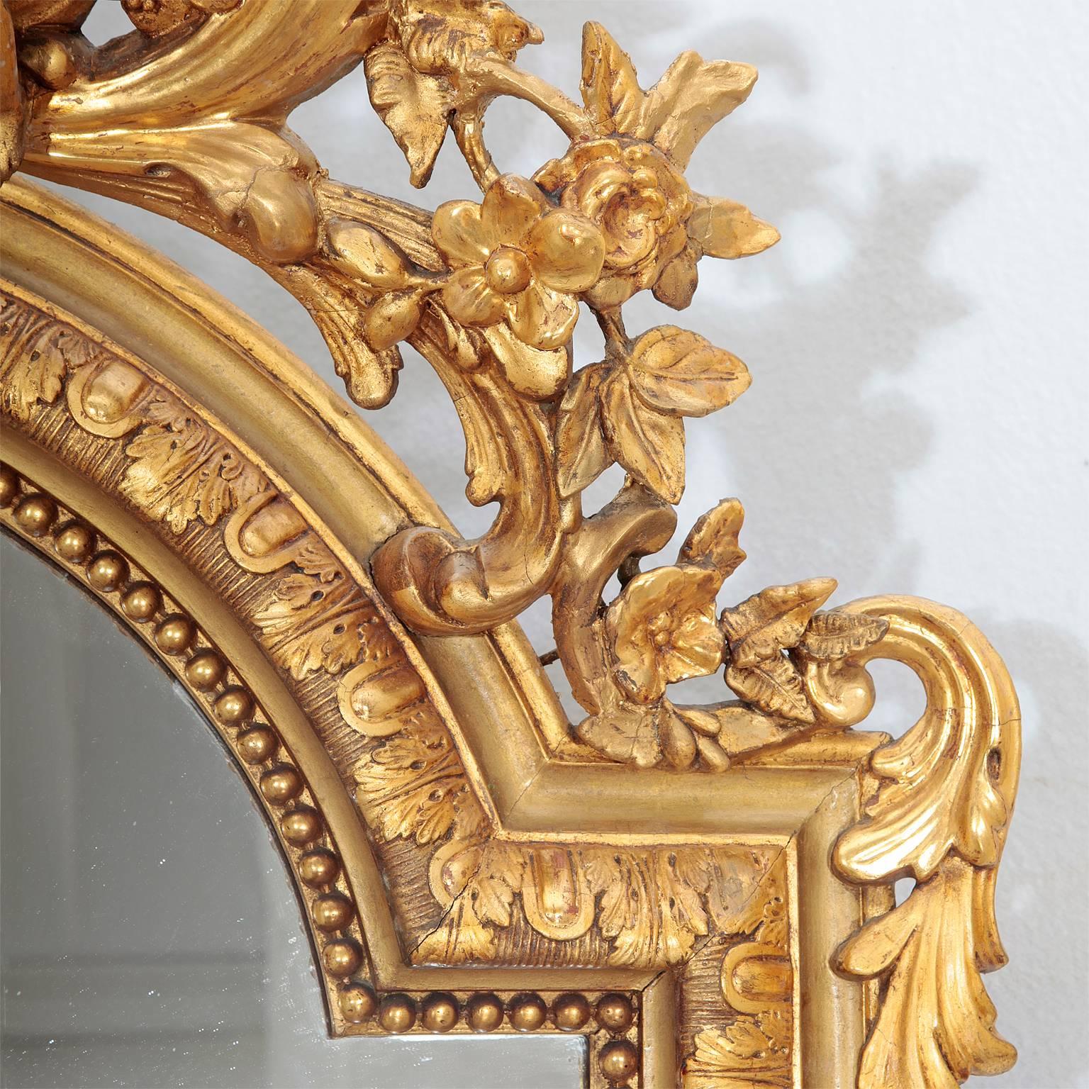 French Mirror, Napoleon III, 19th Century