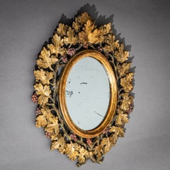 Mirror with Vine Leaf Frame, likely Florence, Italy, 19th Century