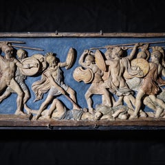 Terracotta relief, Ulysses kills the suitors, attr. to H. W. Bissen, Denmark 19t