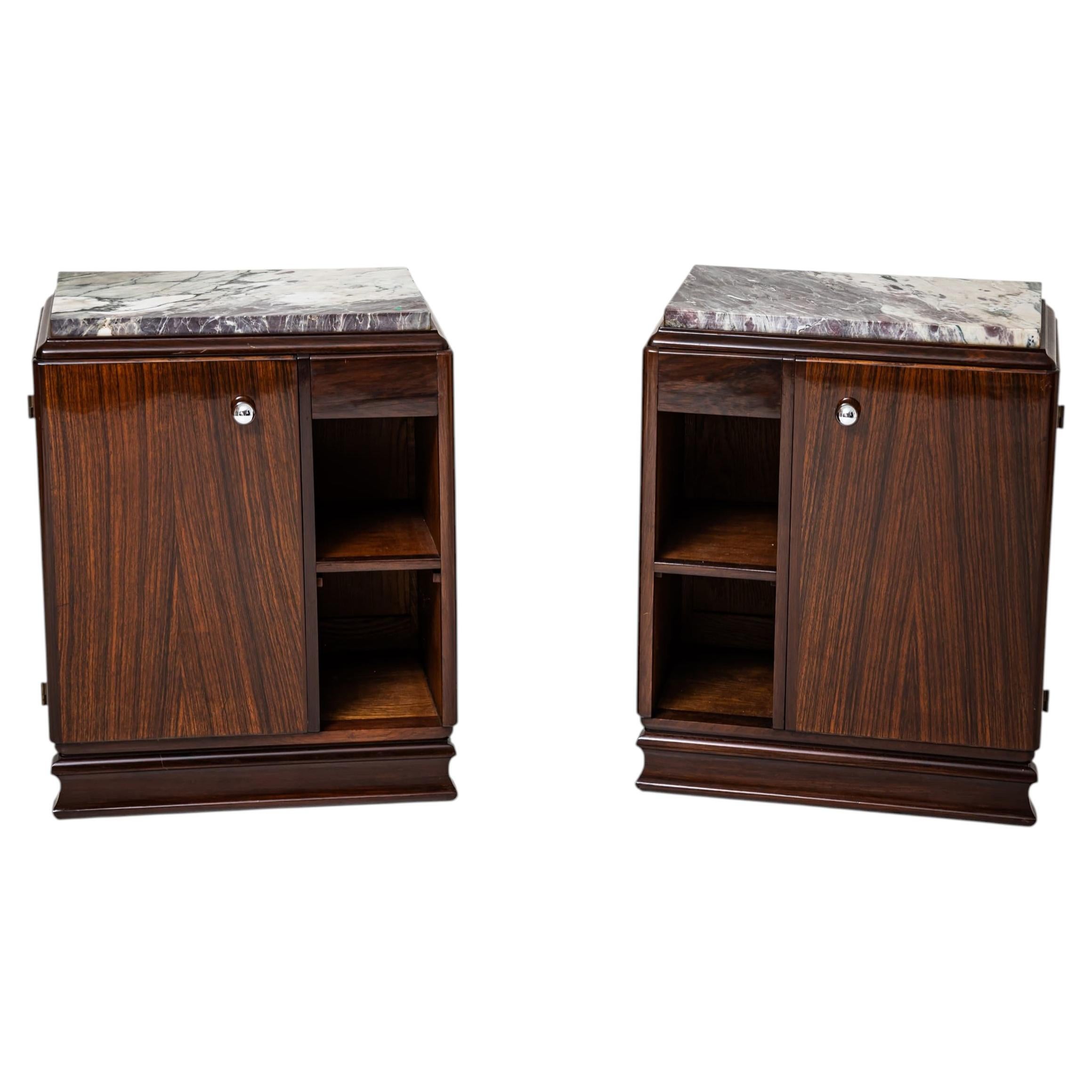 Paire de tables de chevet Art déco, France, vers 1920