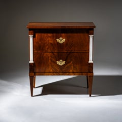 Early Biedermeier Chest of Drawers with Marble Pilasters, probably Berlin, circa