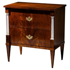 Early Biedermeier Chest of Drawers with Marble Pilasters, probably Berlin, circa