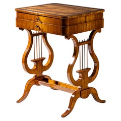 Biedermeier Sewing Table, probably Saxony, circa 1830