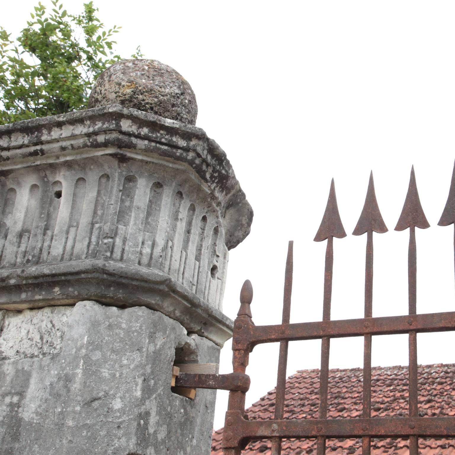 European Antique Gate with Columns, 19th Century