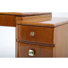 Curved Art Deco Desk, France, circa 1930