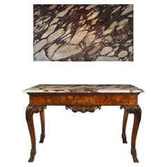 A George II Period Carved Walnut Side Table