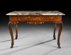 A George II Period Carved Walnut Side Table