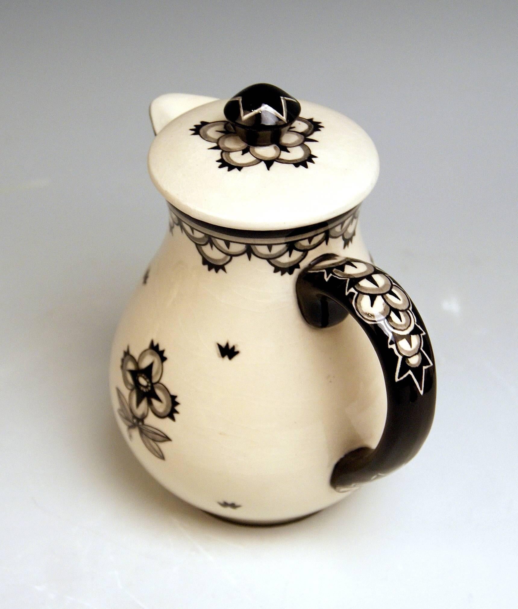 Set moka Dagobert Peche Ceramica di Gmunden Realizzato, circa 1919 in vendita 1