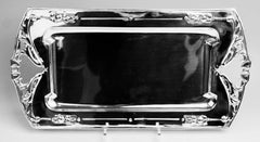 Silver Austrian Art Nouveau Serving Platter, Viennna, circa 1900