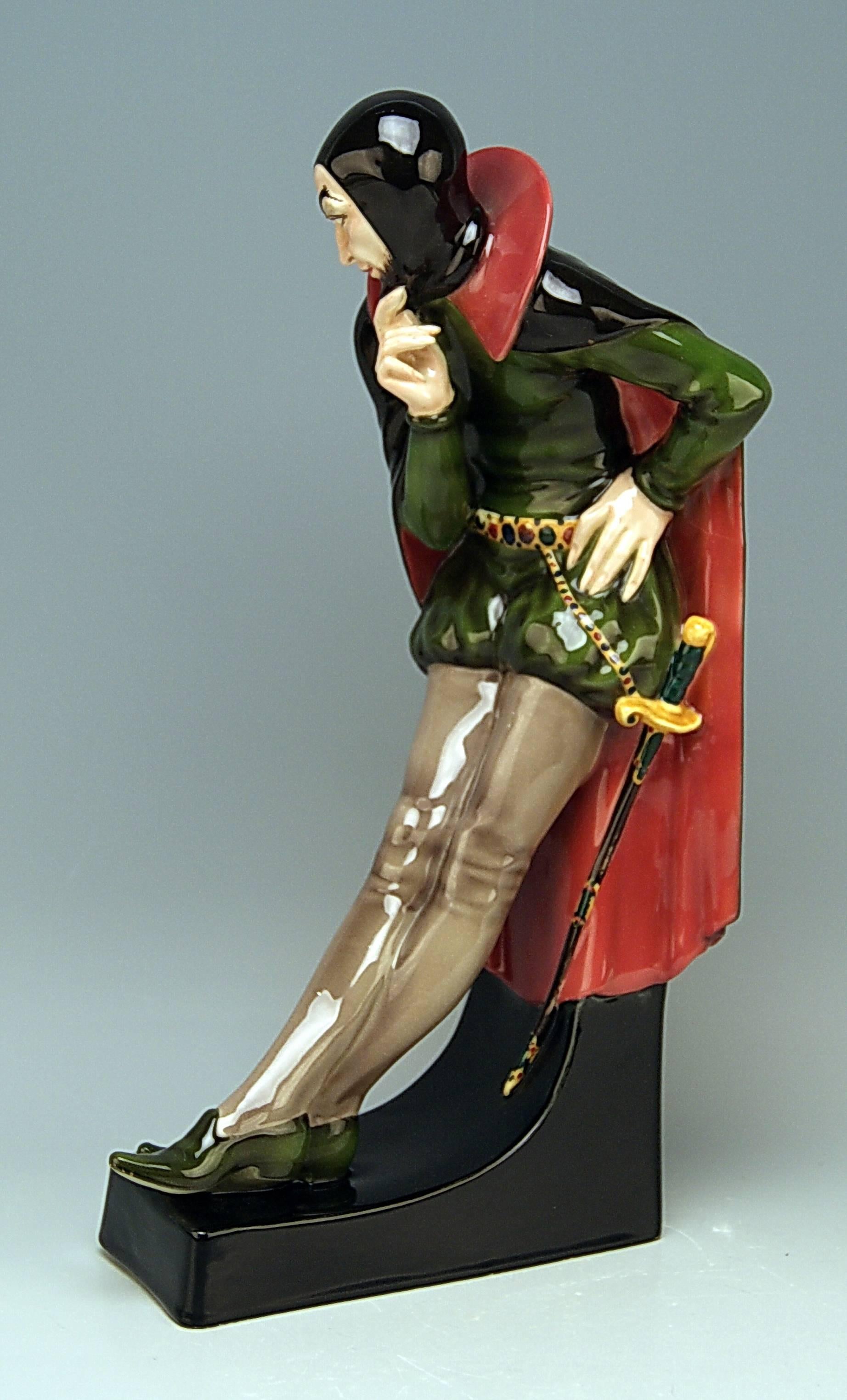 Goldscheider Vienna gorgeous rare figurine: Mephisto / Devil

Designed by Josef Lorenzl (1892-1950) / one of the most important designers having been active for Goldscheider manufactory in period of 1920 - 1940 / DESIGNED 1925/26 (= QUITE EARLY !)