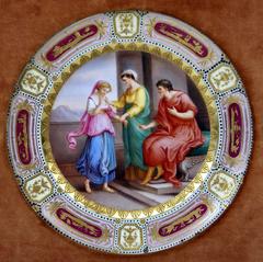 Royal Vienna Porcelain Plate Pustinio, circa 1880