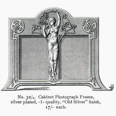 WMF Art Nouveau Silver-Plated Double Picture Photograph Frame, circa 1905