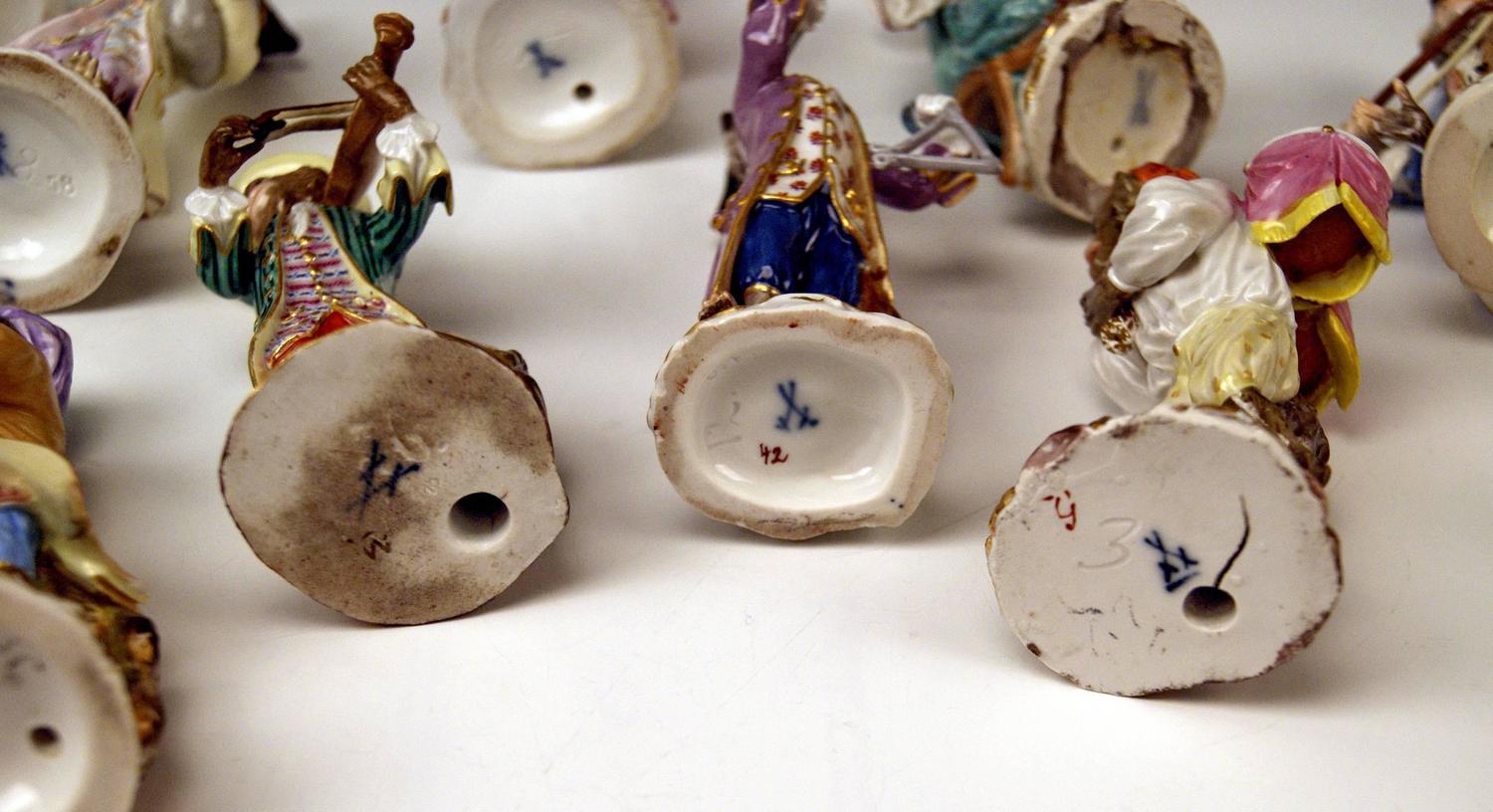 Meissen Monkey Orchestra Complete Vintage by J.J. Kaendler, circa 1850