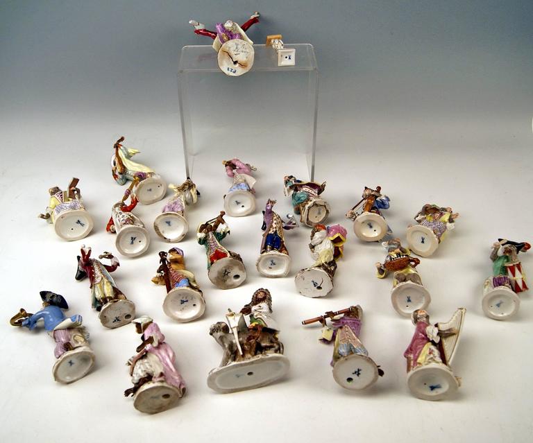 Meissen Monkey Orchestra Complete Vintage by J.J. Kaendler, circa