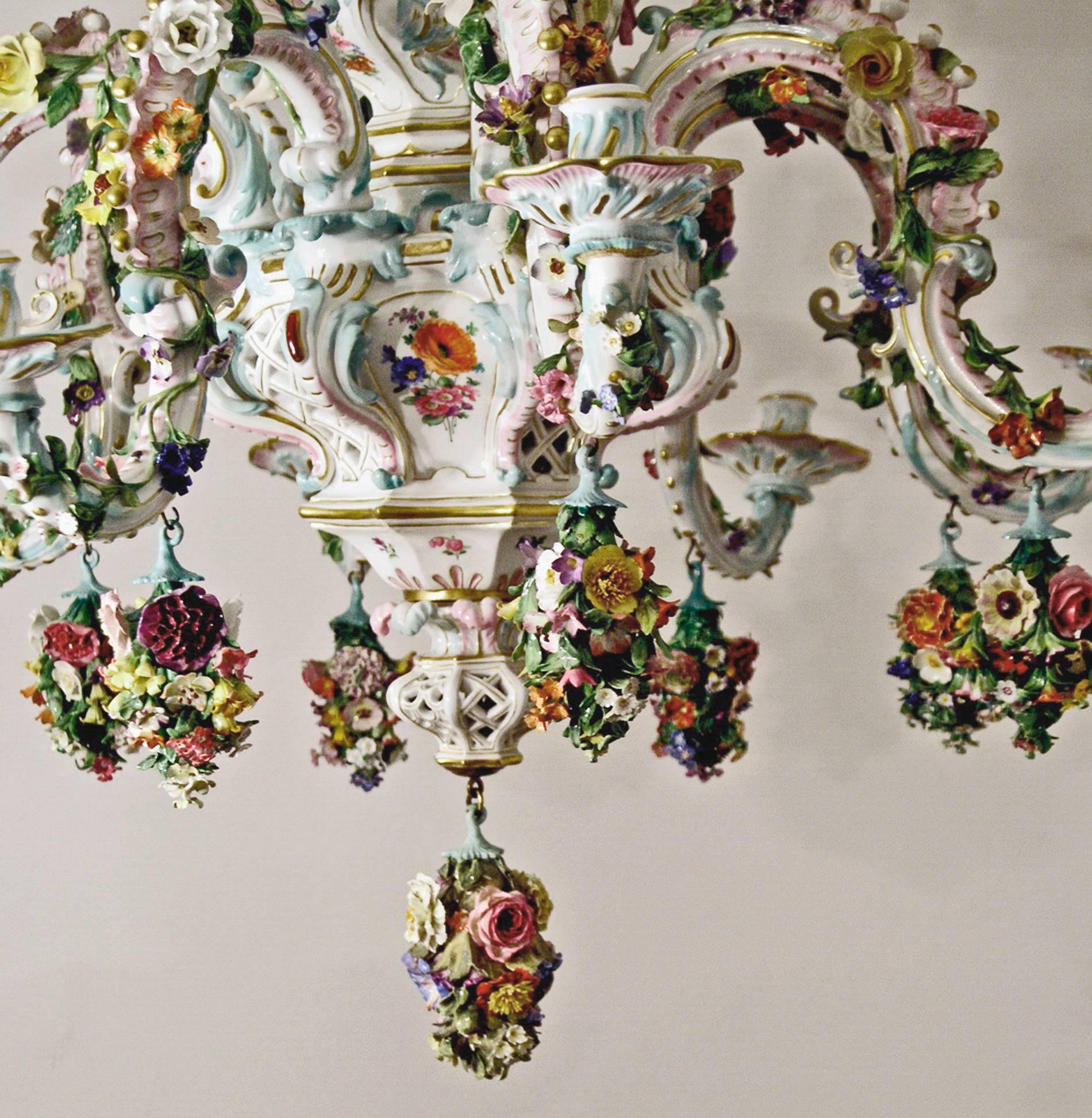 meissen chandelier