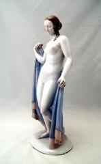 Rosenthal Germany Rare Lady Nude by Wilhelm Von Heider, circa 1926