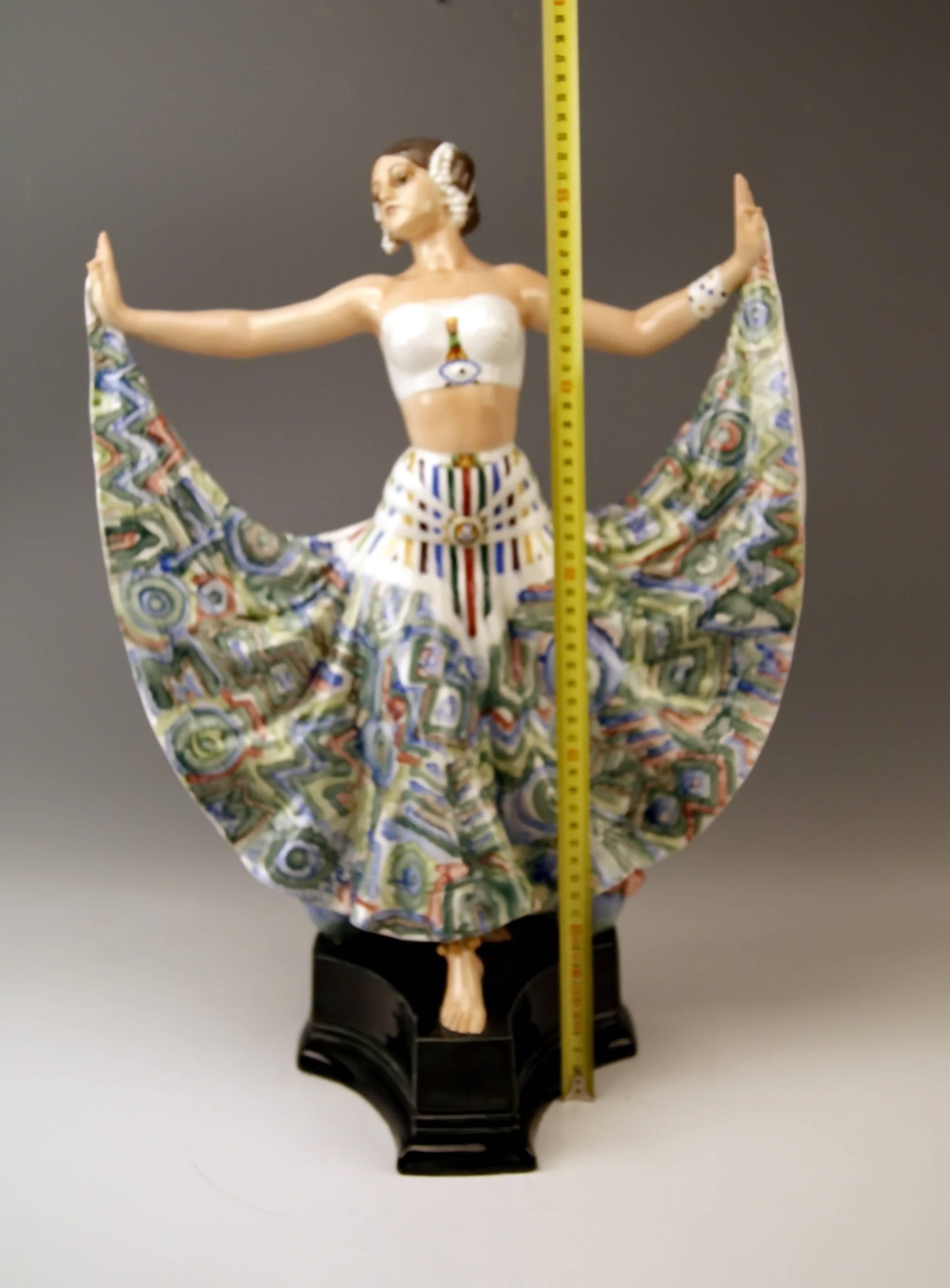Goldscheider Vienna Lady Dancer Ruth by Rosé, circa 1922-1930 3