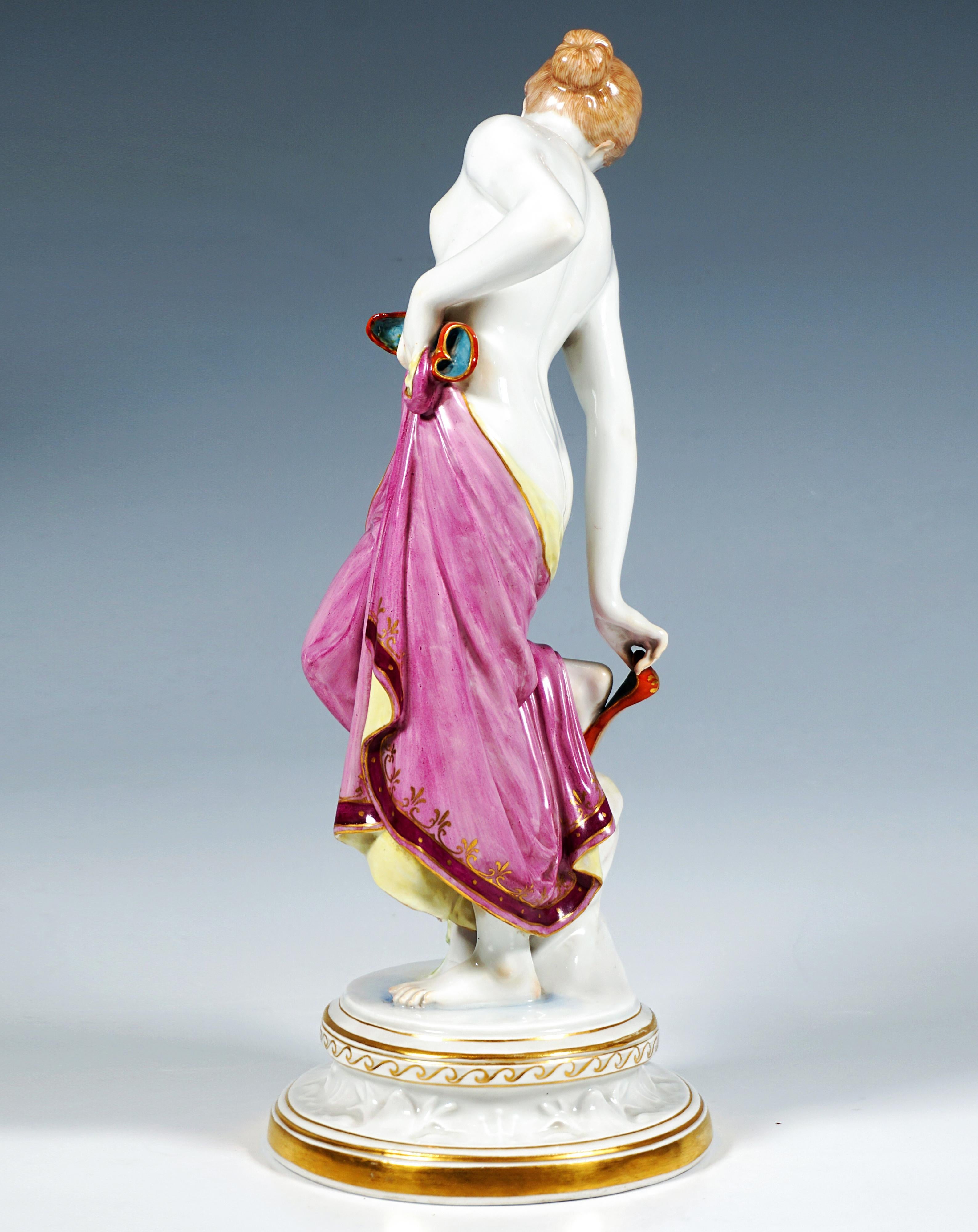 Allemand Figurine Meissen Art Nouveau, 