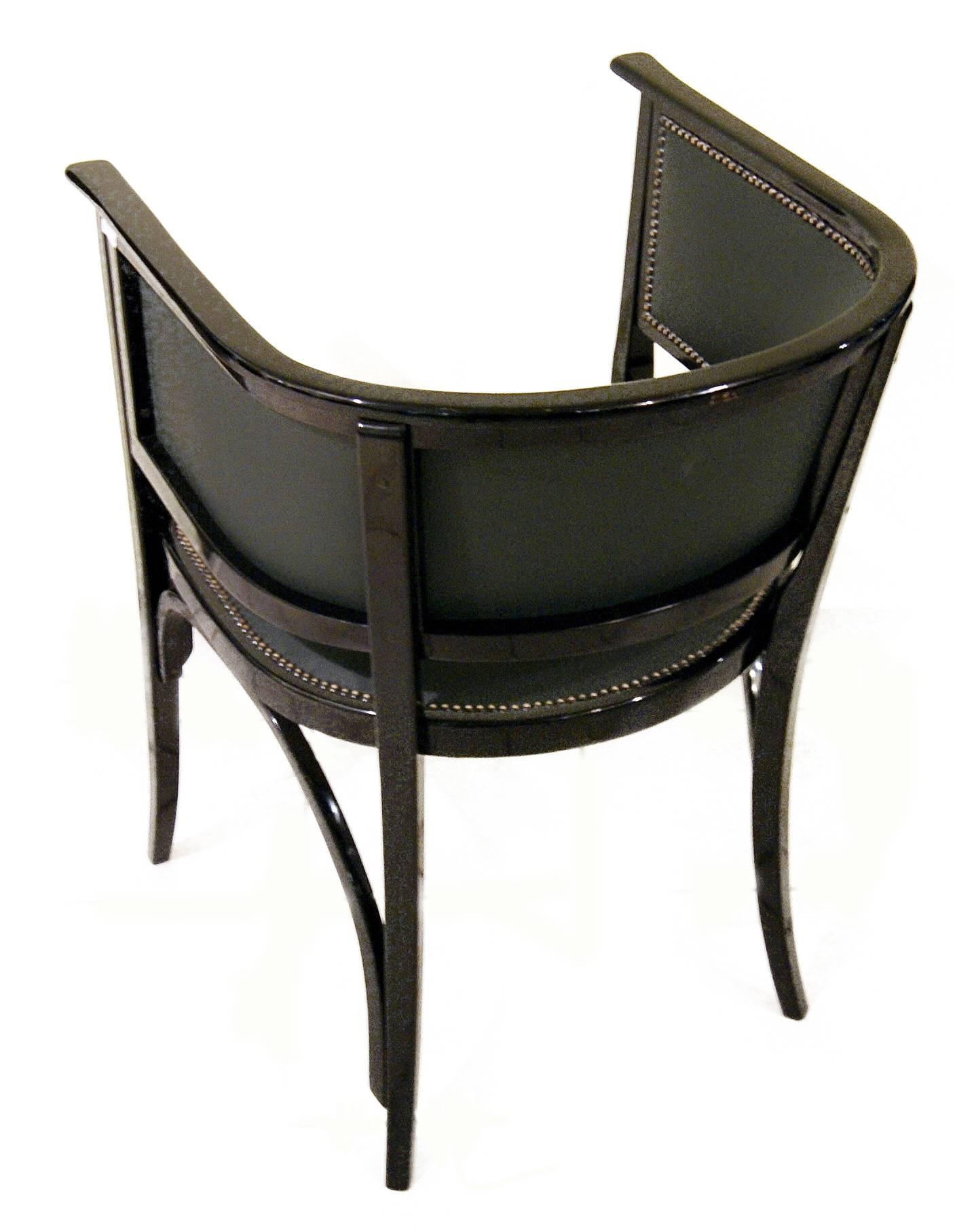 Stained Thonet Vienna Art Nouveau Armchair Number 6575, circa 1905