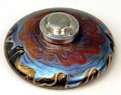 Loetz Klostermuehle Bohemia Inkstand or Inkpot Art Nouveau PG 358, circa 1901