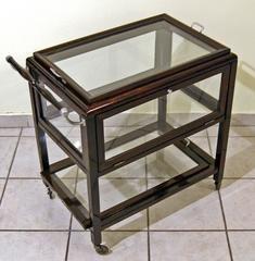Art Nouveau Vienna Serving Trolley Beechwood Mahogany Stained, circa 1915