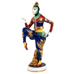 Art Deco Porcelain Figure, Korean Dance, by C. Holzer-Defanti, Rosenthal Germany