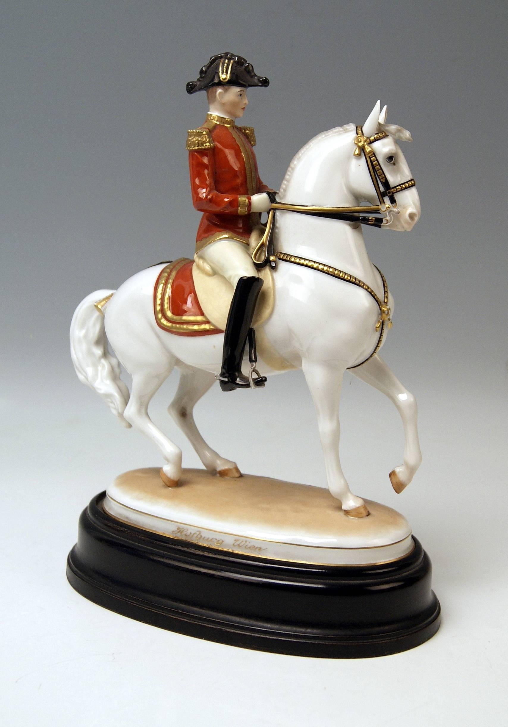 Other Vienna Augarten Horse Pirouette Spanish Riding School, circa 1965