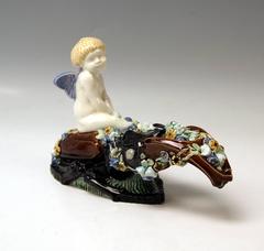 Michael Powolny Vienna Cherub Stag Beetle Wiener Keramik Vienna Ceramics