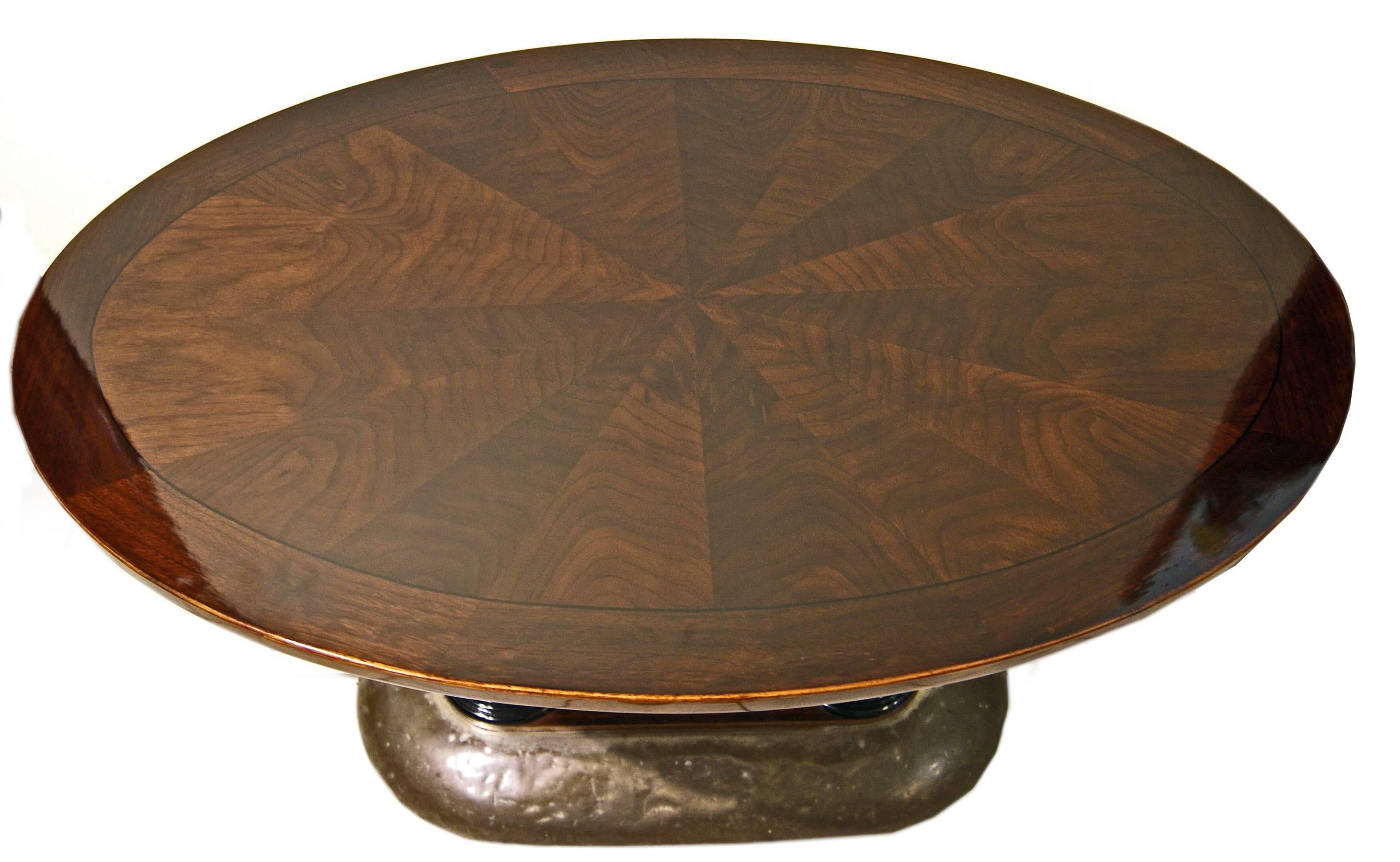 Mesa Art Nouveau Rareza Haya Caoba Maciza y Chapada Viena circa 1905 Austríaco en venta
