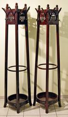J.& J.Kohn Art Nouveau Pair of Coat-Trees Coat Racks Model 1098, circa 1906