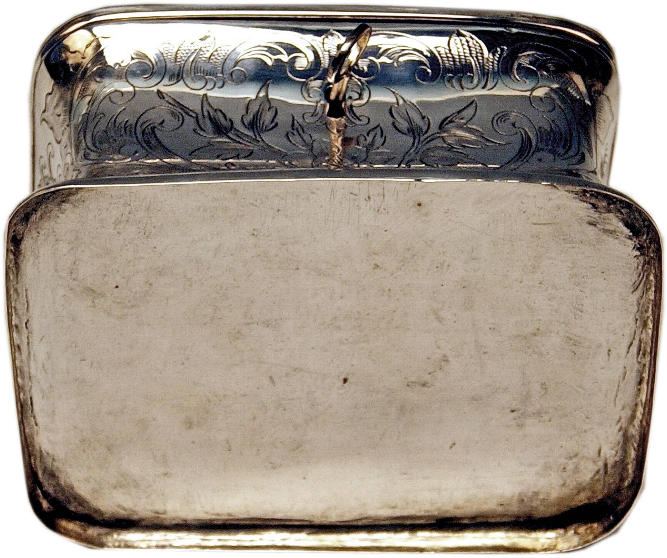 Austrian Silver Sugar Box like Chest with Key, circa 1900 1