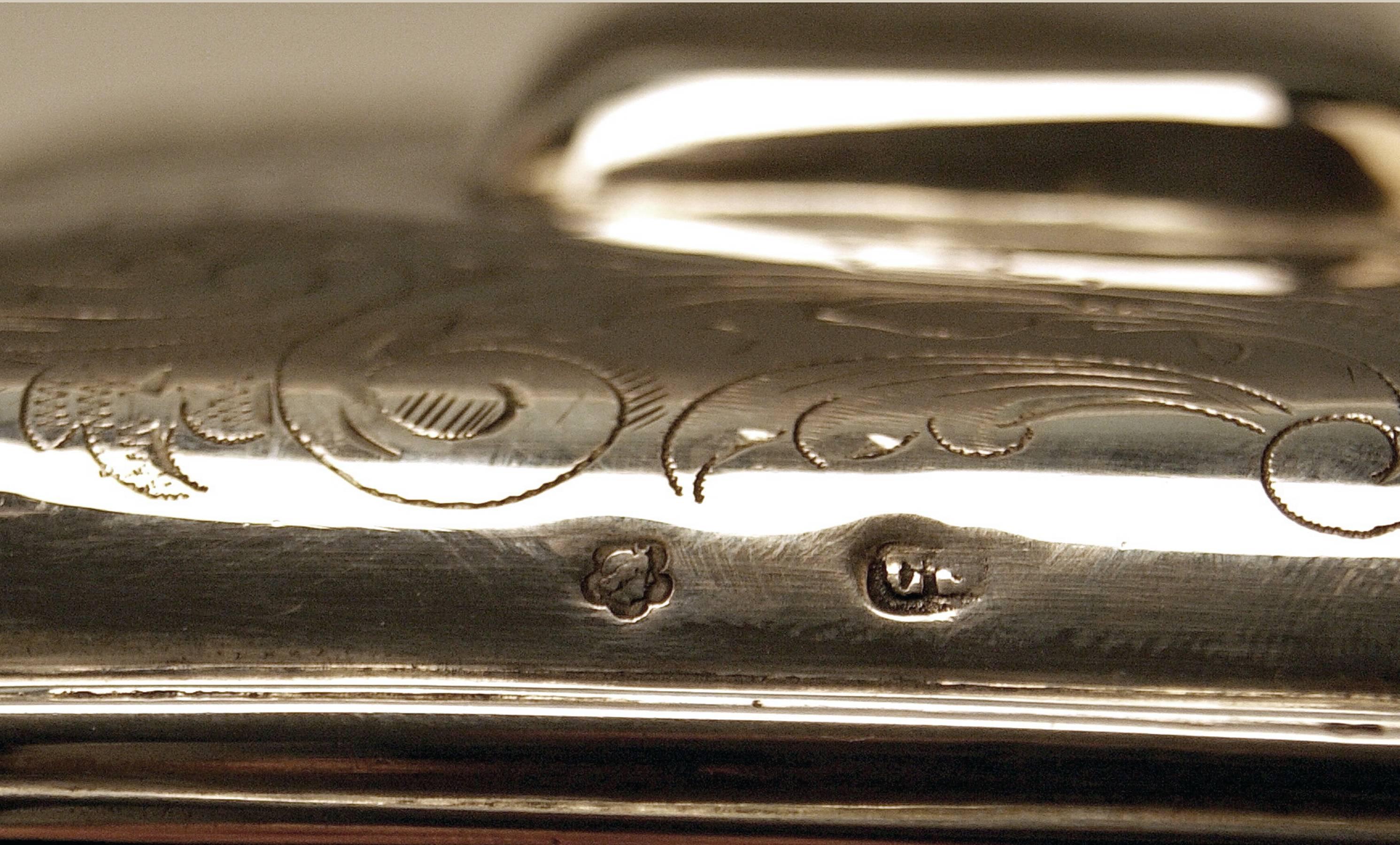 Austrian Silver Sugar Box like Chest with Key, circa 1900 2