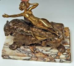 Vienna Bronze Made by Franz Bergman(N) Lady Nude by Carl Kauba, circa 1900