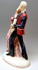 Katzhutte Hertwig Germany Art Deco Flamenco Dancers Goldscheider Style c.1925