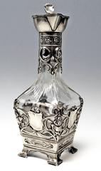 WMF Germany Art Nouveau Pitcher Carafe Jug Silver Plated, circa 1900